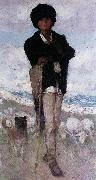 Nicolae Grigorescu Young Shepherd with his Dog Germany oil painting artist